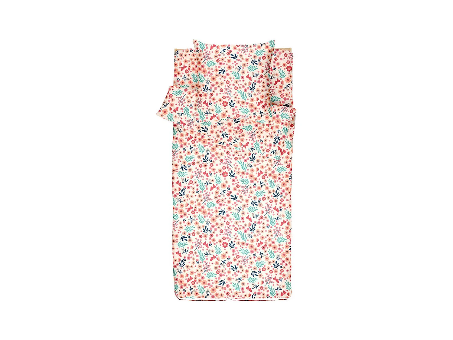 Caradou® Fleurs - Couchage enfant prêt à dormir 3 en 1 - 90x190cm