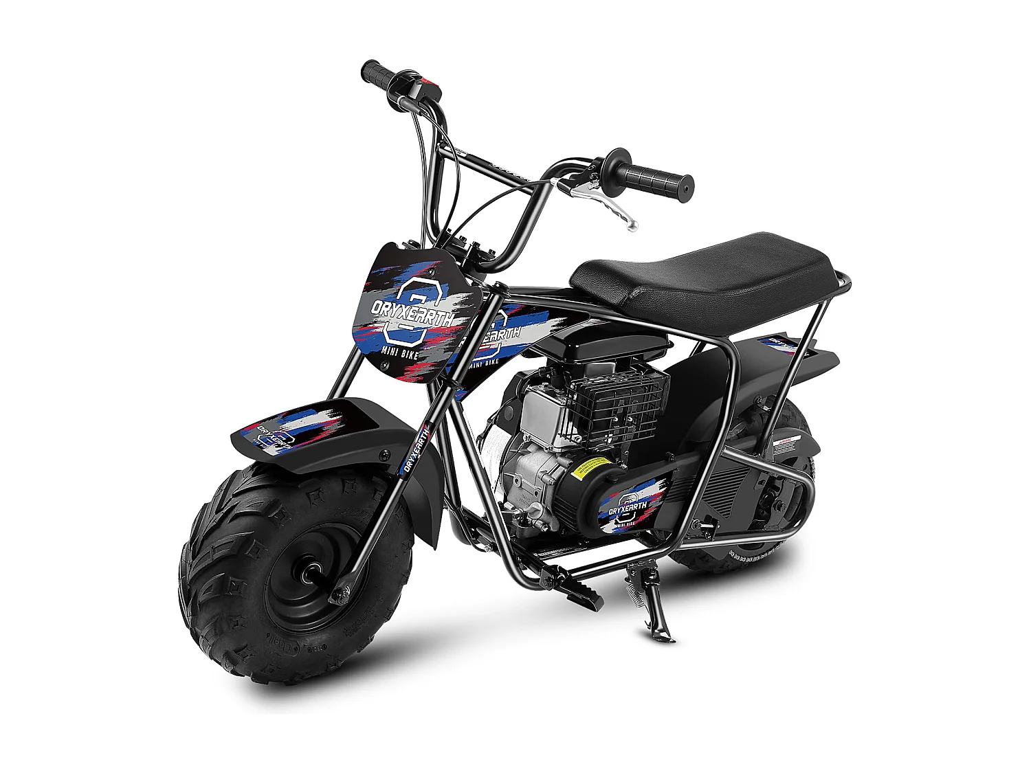105CC Kids Mini Off-Road Motorfiets - 4-takt, automatische transmissie, trekstarter, geborstelde blauwe afwerking - vanaf 13 jaar