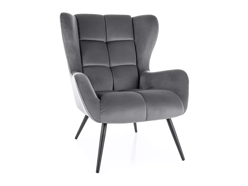 Relax Fauteuil Louis/Tissu/grise