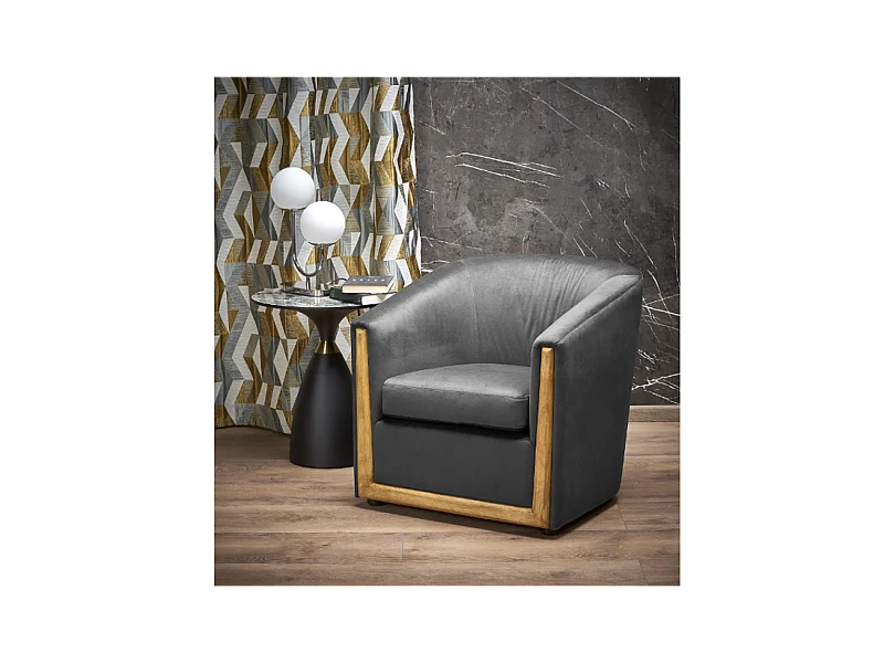 Relax Fauteuil Enrico Premium/Tissu/grise