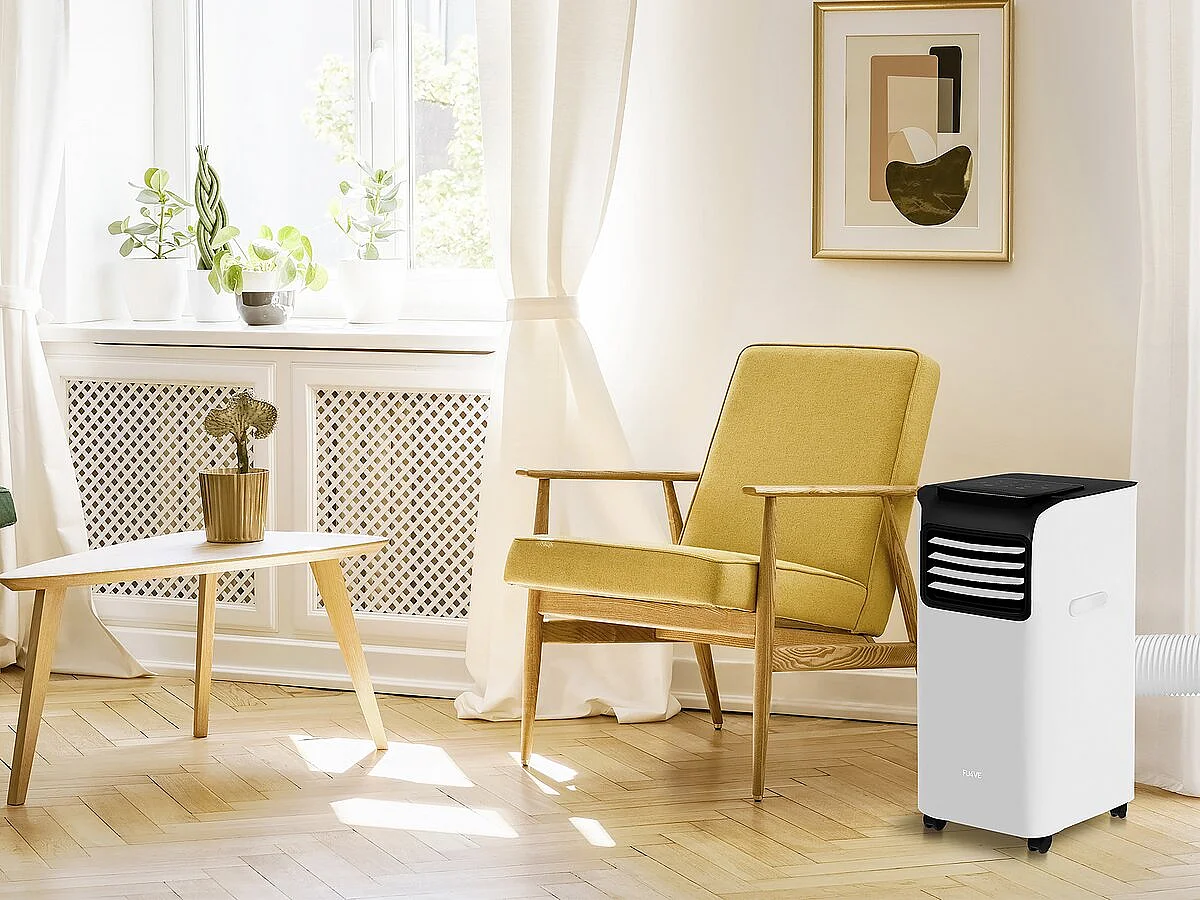 Climatiseur mobile 9000 BTU - 270m3/h - Pour pièce de 26 m2 - Blanc