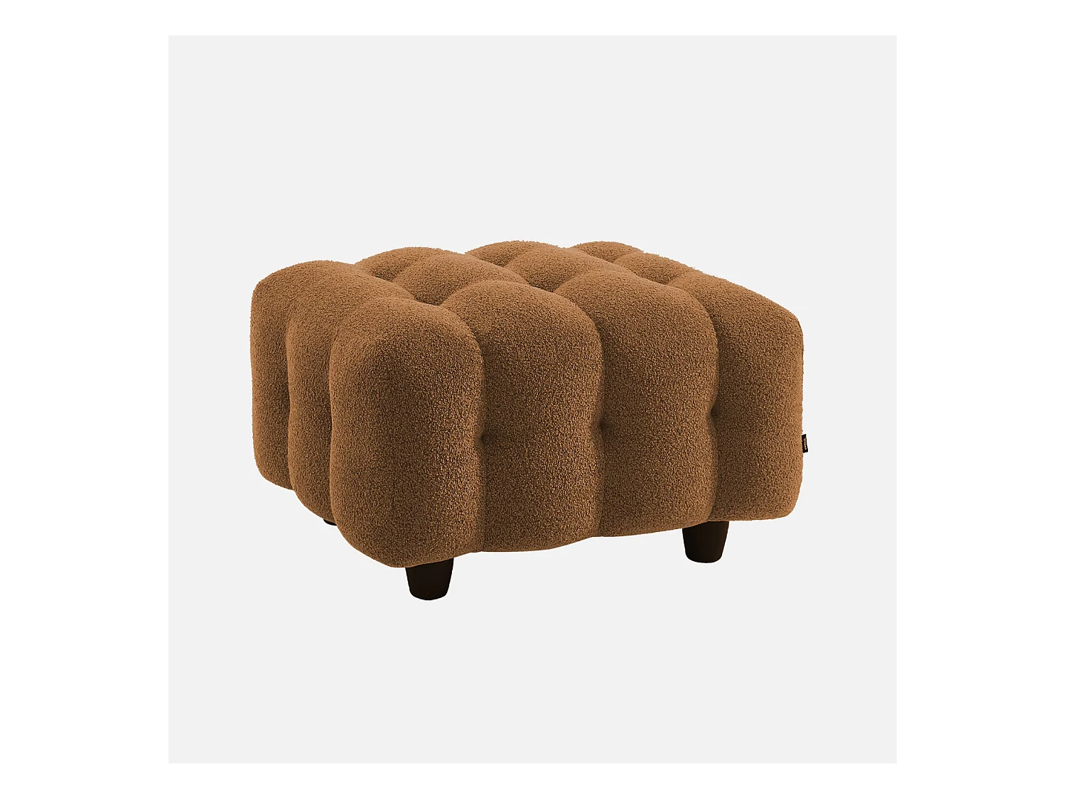 Puff, reposapiés para sofá de 3 plazas leon borreguito texturizada
