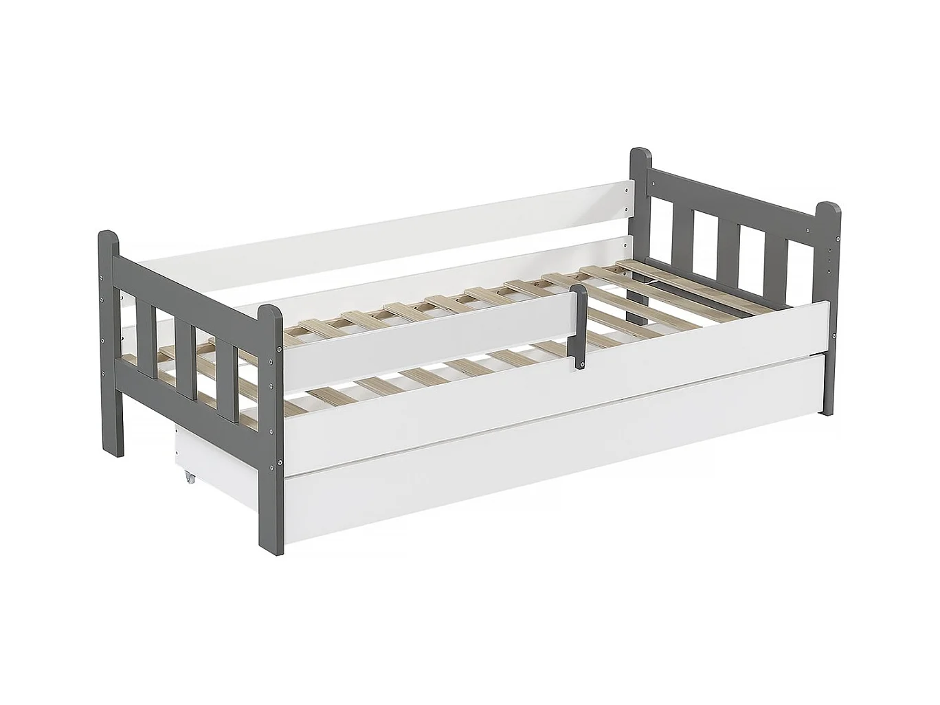 Lit gigogne pour enfant "Adria" - 90 x 190 cm - Blanc