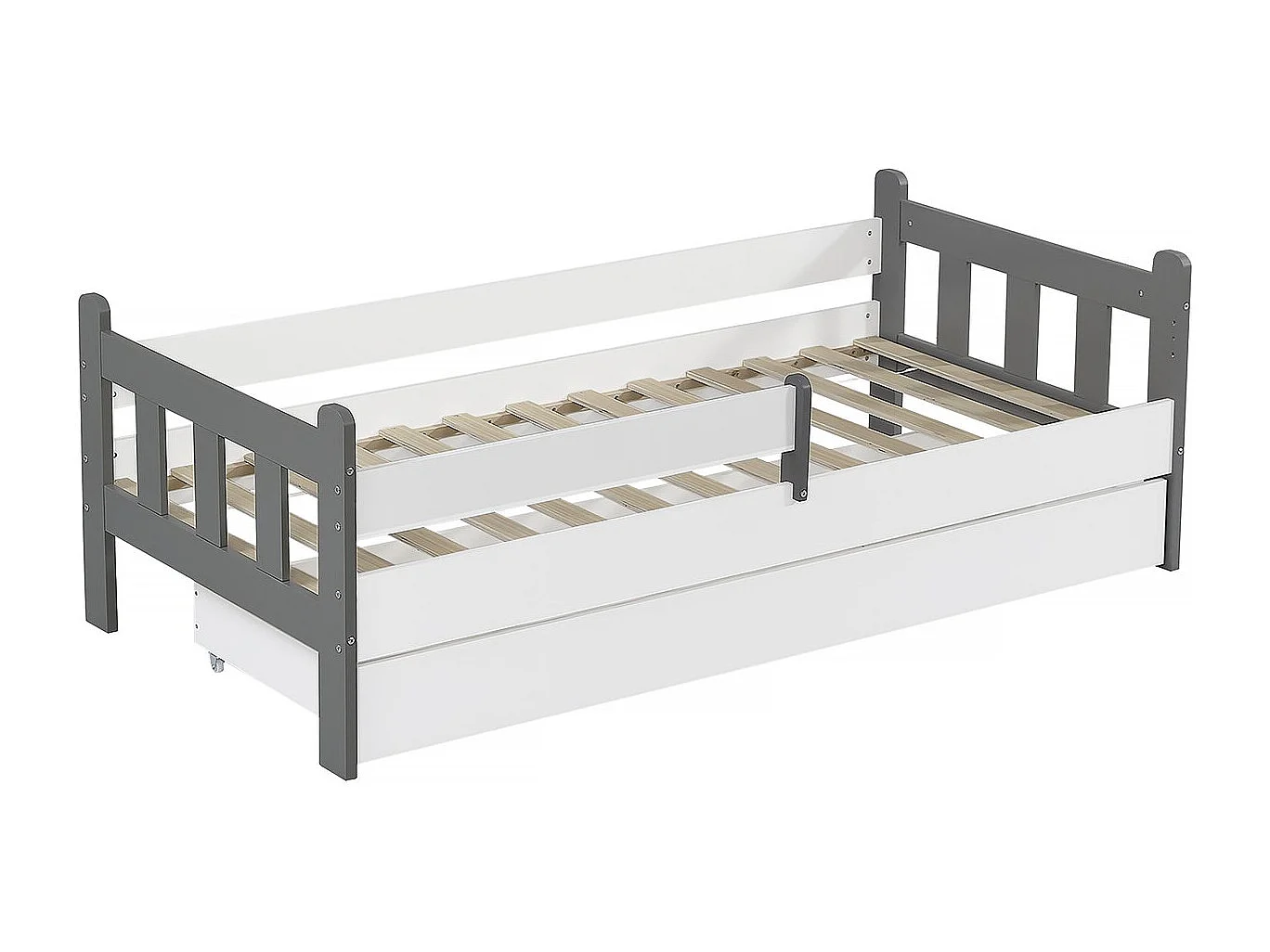 Lit gigogne pour enfant "Adria" - 90 x 190 cm - Blanc
