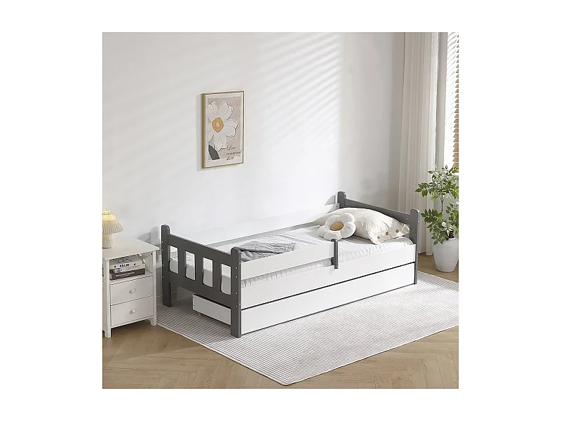 Letto estraibile per bambini Adria - 90 x 190 cm - Bianco