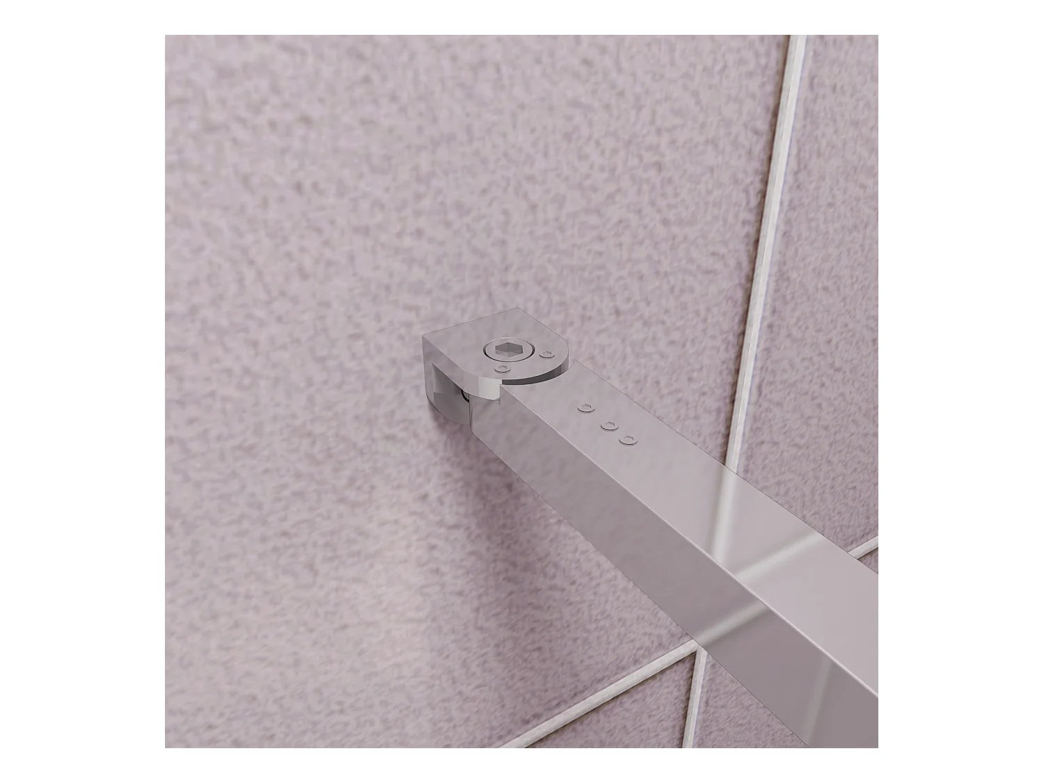 Inloopdouche-douchewand-walk in 120x200 cm,8mm midden wit gematteerd gehard glas met explosieveilige folie+73-120cm Stabilisatiestang,glanzend chroom profiel