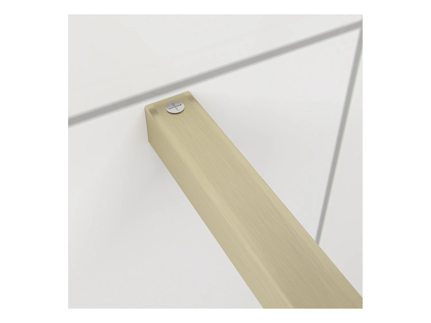 100x200cm Douchewand inloopdouche,10mm dik mat gehard glas met explosieveilige folie,stabilisatiestang 90cm (snijdbaar),gouden profiel.