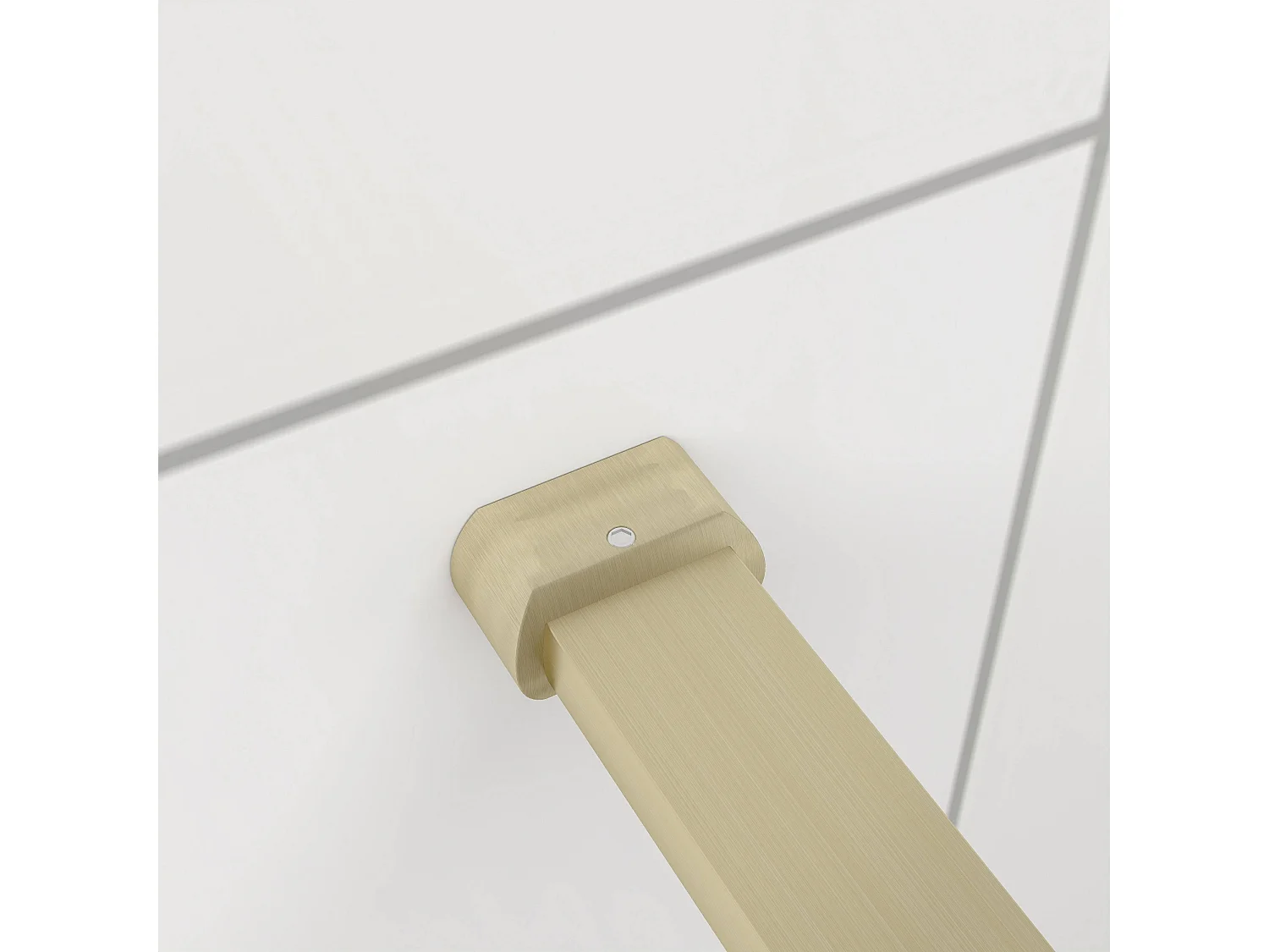 Inloopdouche-douchewand-walk in 10mm NANO EasyClean veiligheidsglas，120x200cm+N-vorm: 140 Stabilisatiestang,gouden profiel