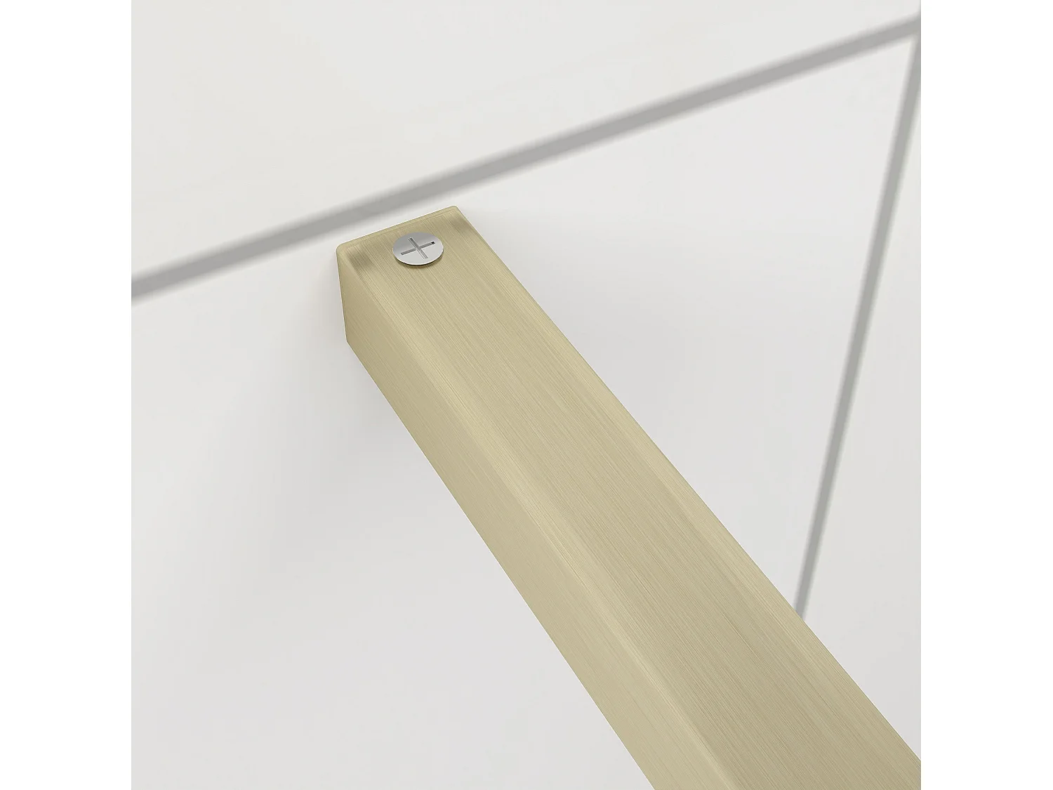 80x200cm Douchewand inloopdouche,10mm dik mat gehard glas met explosieveilige folie,stabilisatiestang 140cm (snijdbaar),gouden profiel.