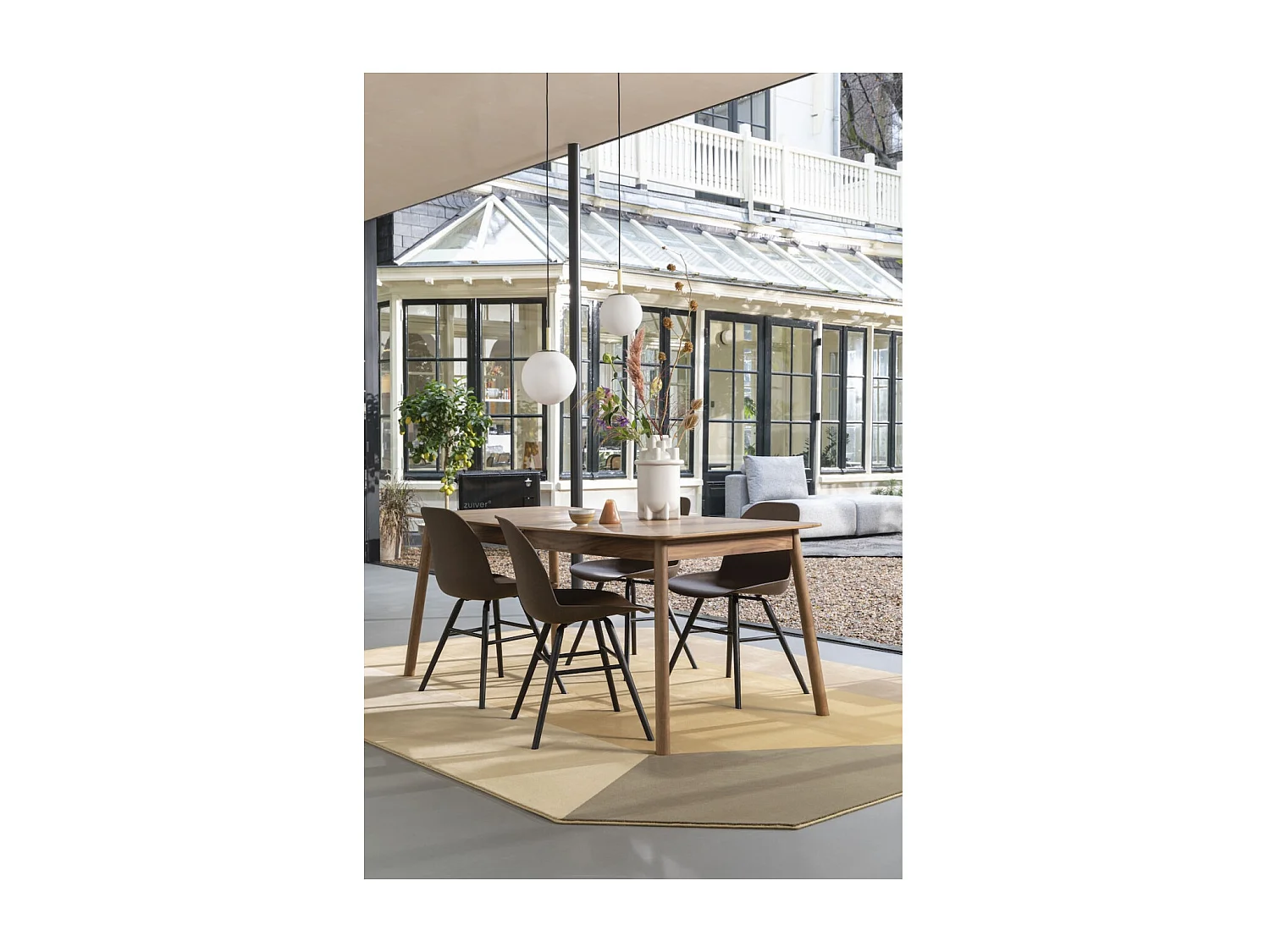 GLIMPS - Table repas extensible en bois clair 180/240 cm