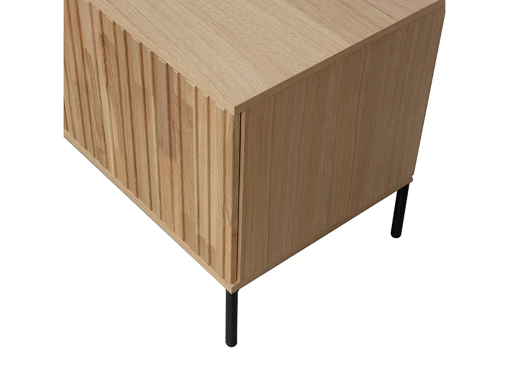 GRAVURE - Mobile TV in rovere naturale L100