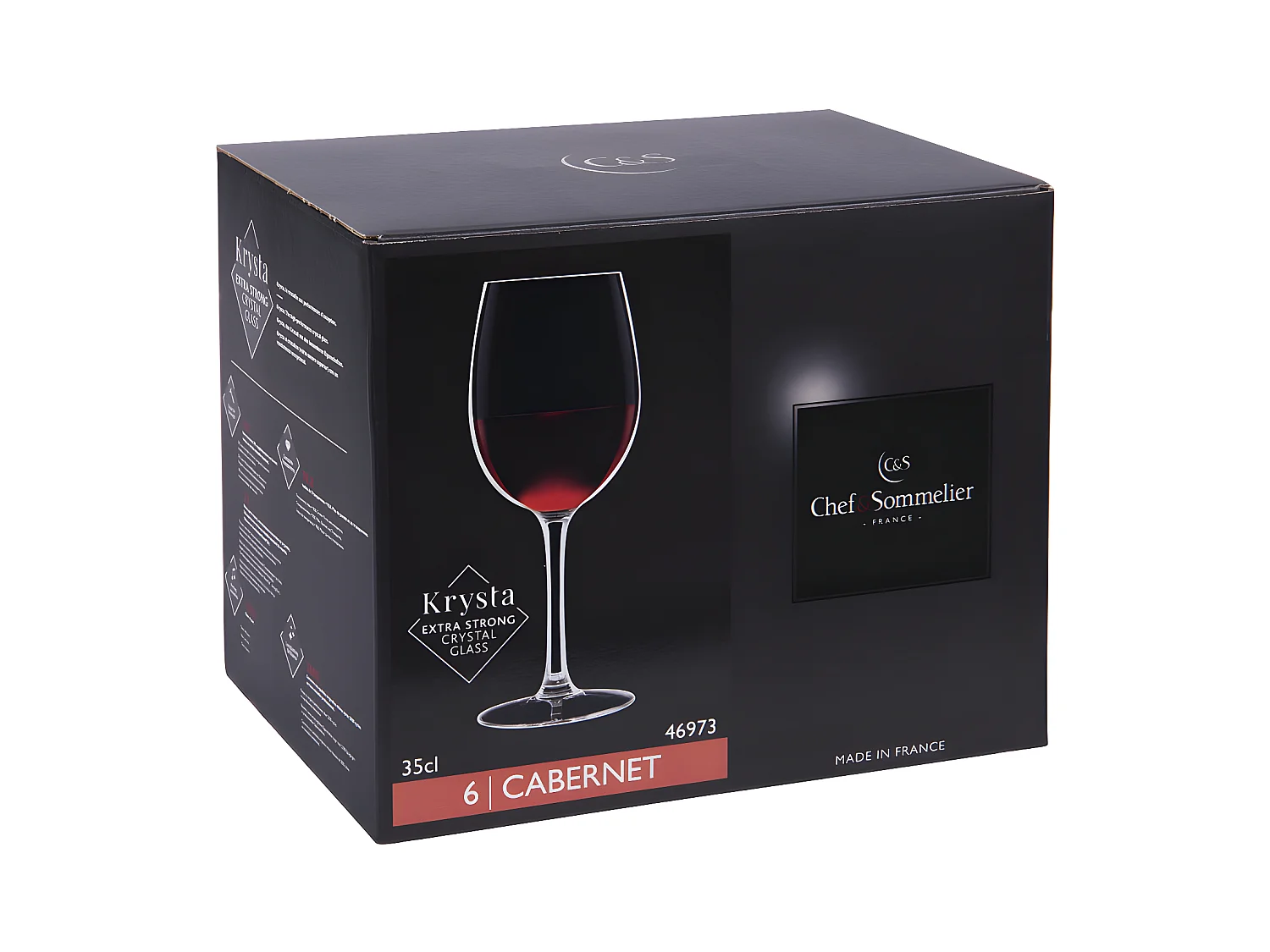 Cabernet Tulipe - 6 verres à pied 35cl