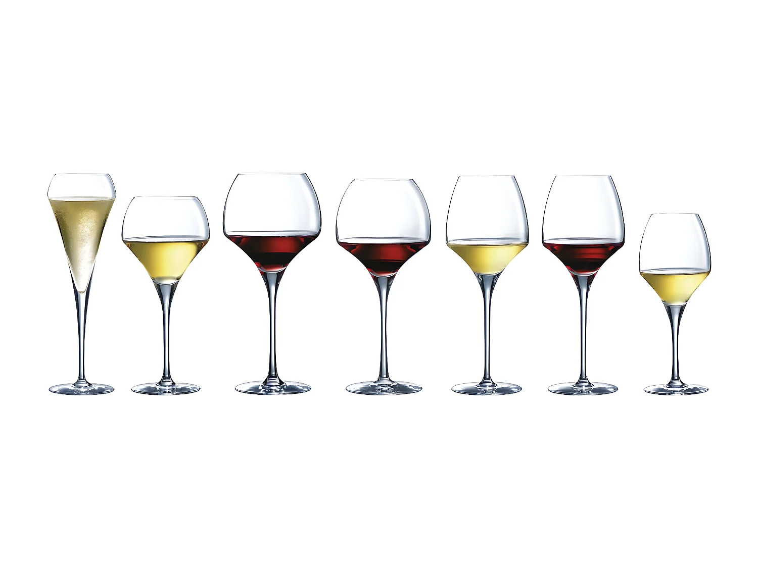 Set mit 6 Weingläsern Tannic Open Up 55 cl - Designkollektion in Kwarx