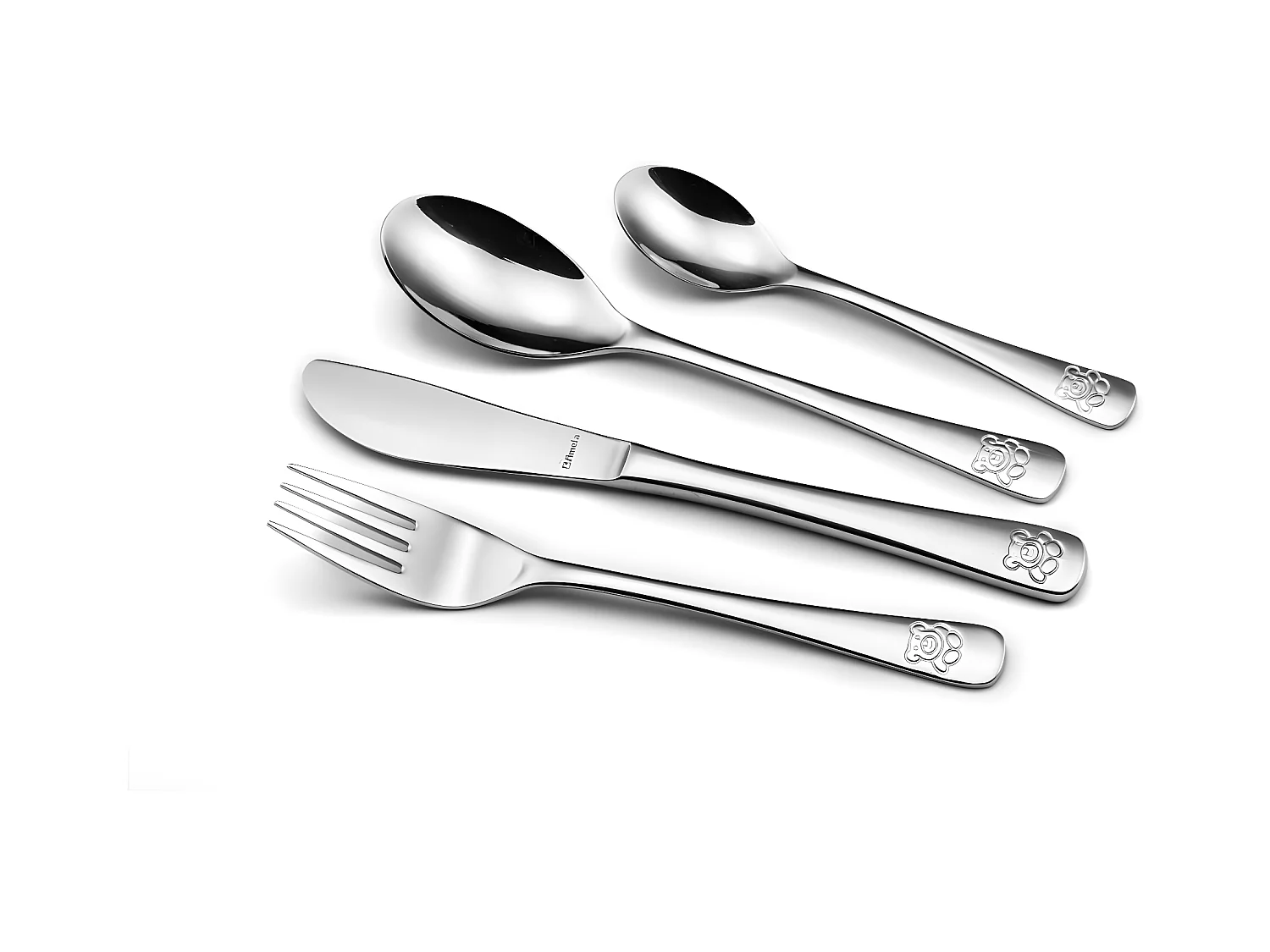 Ourson - Service 4 couverts enfants