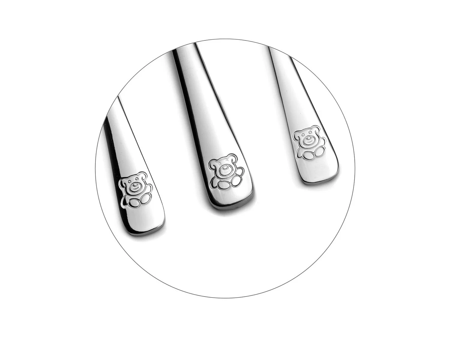 Ourson - Service 4 couverts enfants