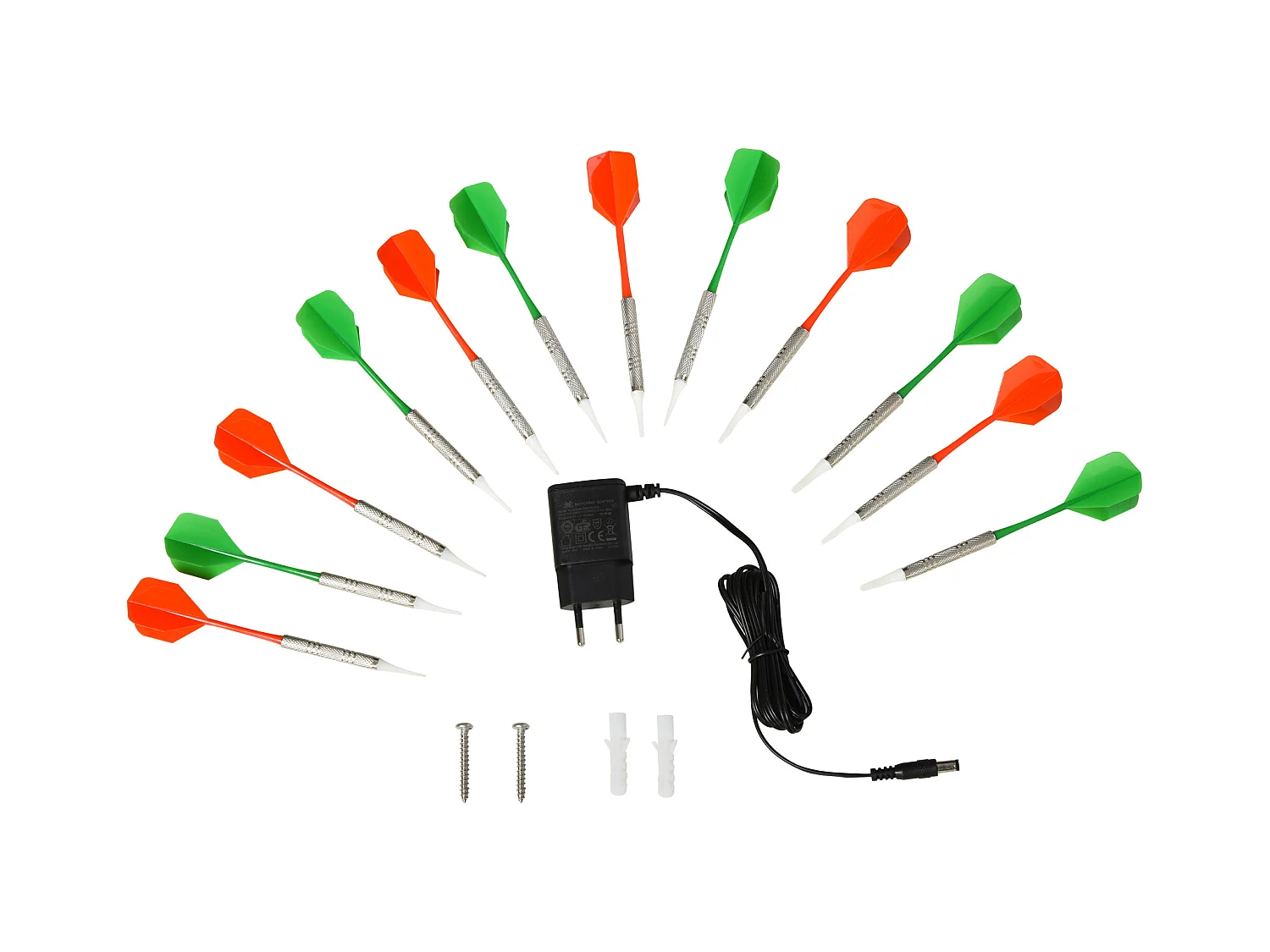 Cible jeu de fléchettes électronique 27 jeux jusqu'à 8 joueurs LED haut-parleur noir