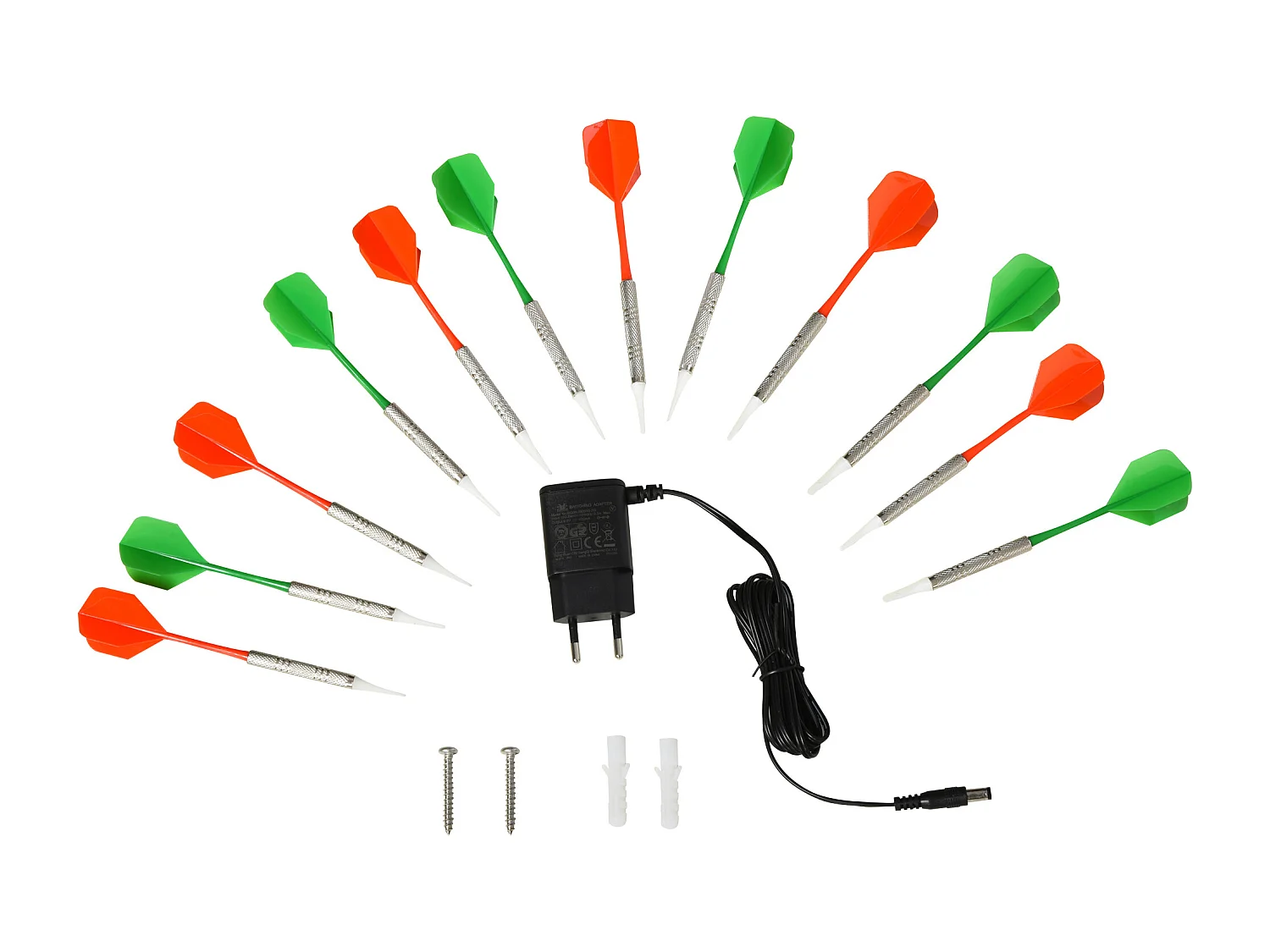 Cible jeu de fléchettes électronique 27 jeux jusqu'à 8 joueurs LED haut-parleur noir