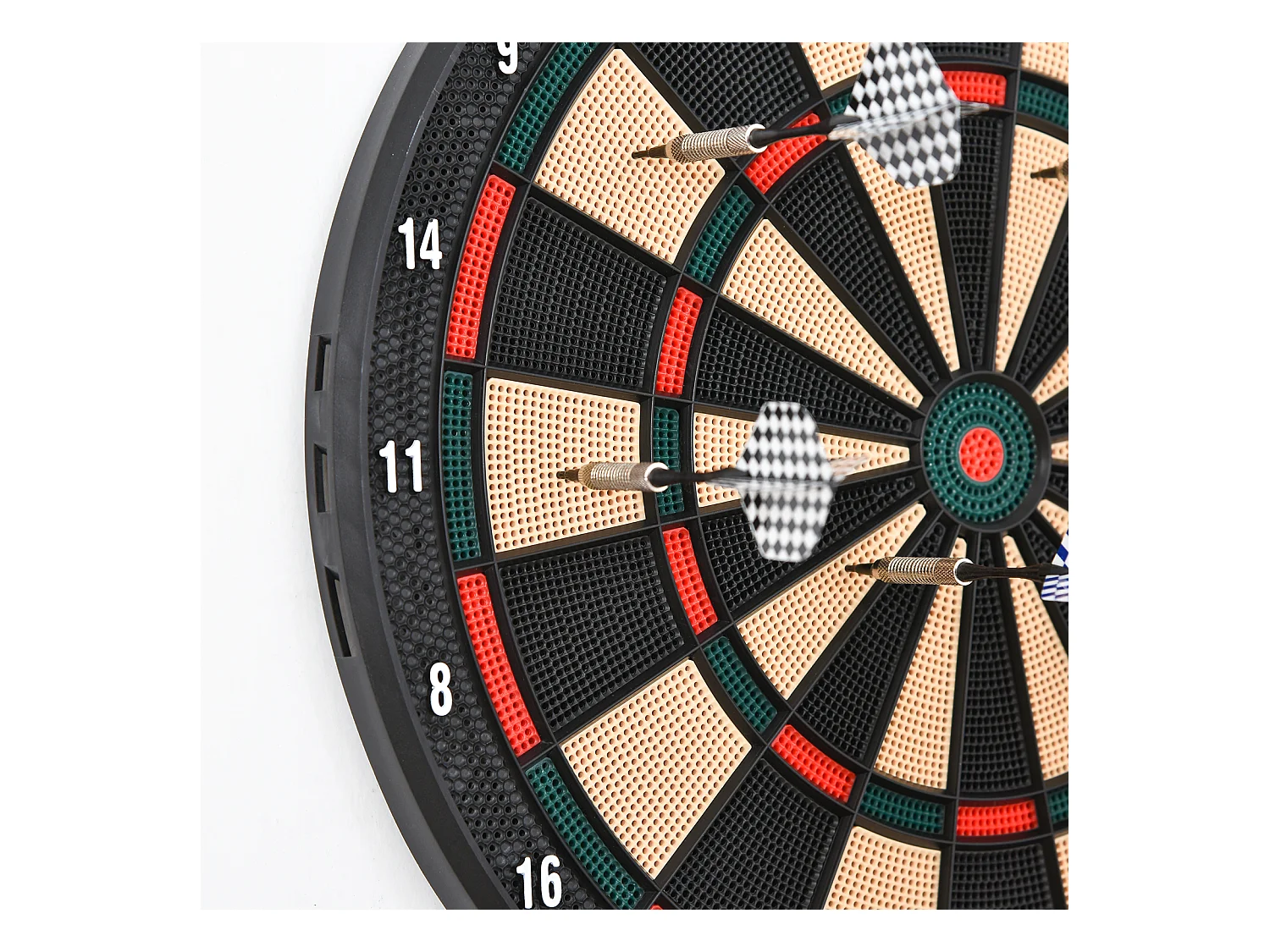 Cible jeu de fléchettes électronique 26 jeux jusqu'à 8 joueurs affichage LCD haut-parleur noir