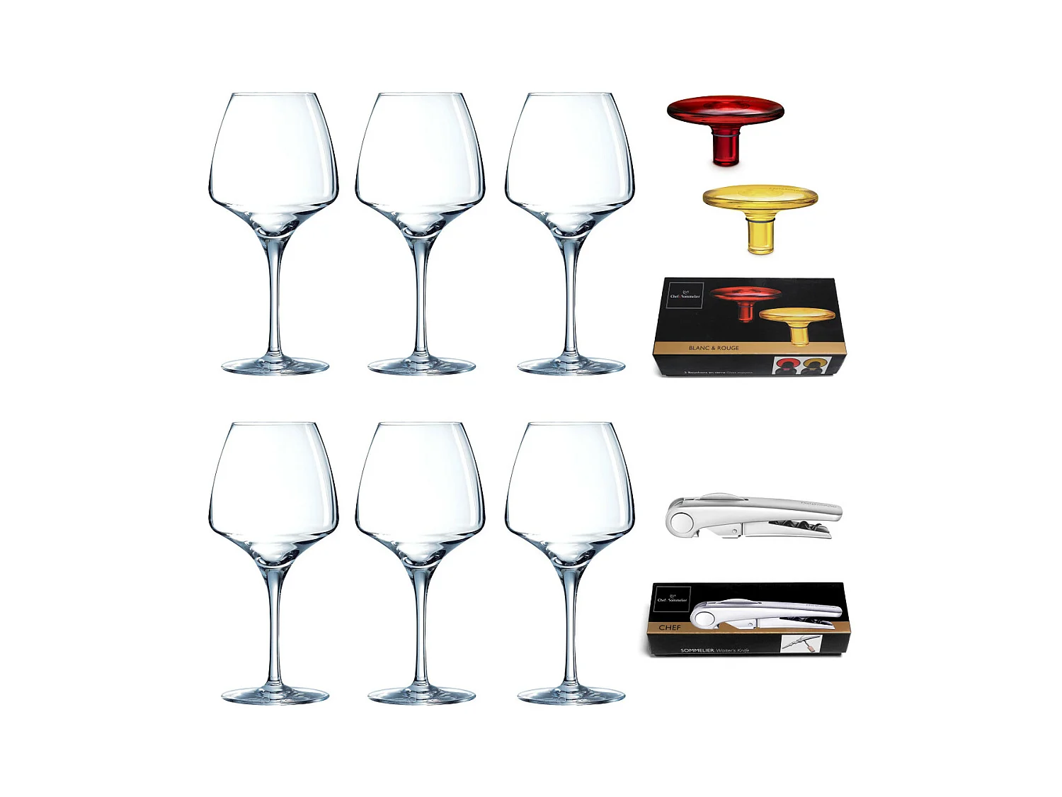 Open-Up - Coffret dégustation verres & accessoires