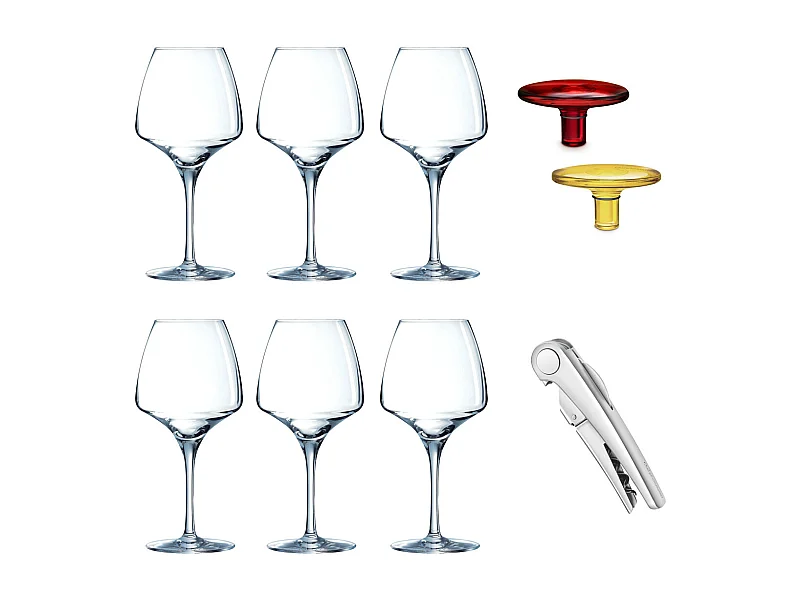 Open-Up - Coffret dégustation verres & accessoires