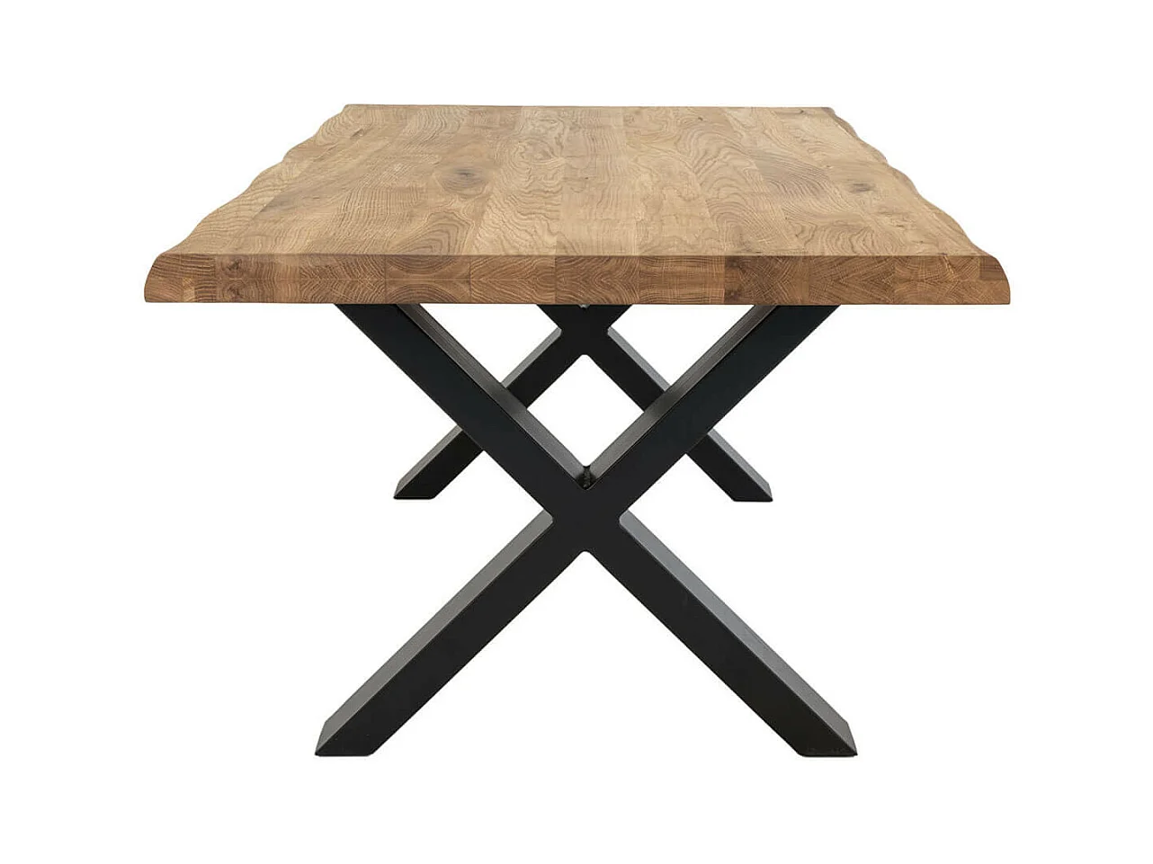 CIOTAT - Table Basse Plateau Chêne Naturel et Pieds Acier