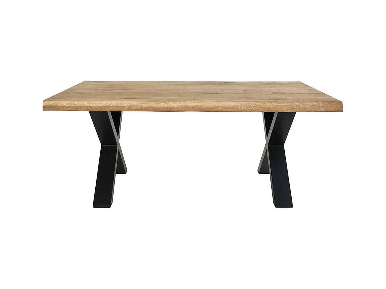 CIOTAT - Table Basse Plateau Chêne Naturel et Pieds Acier
