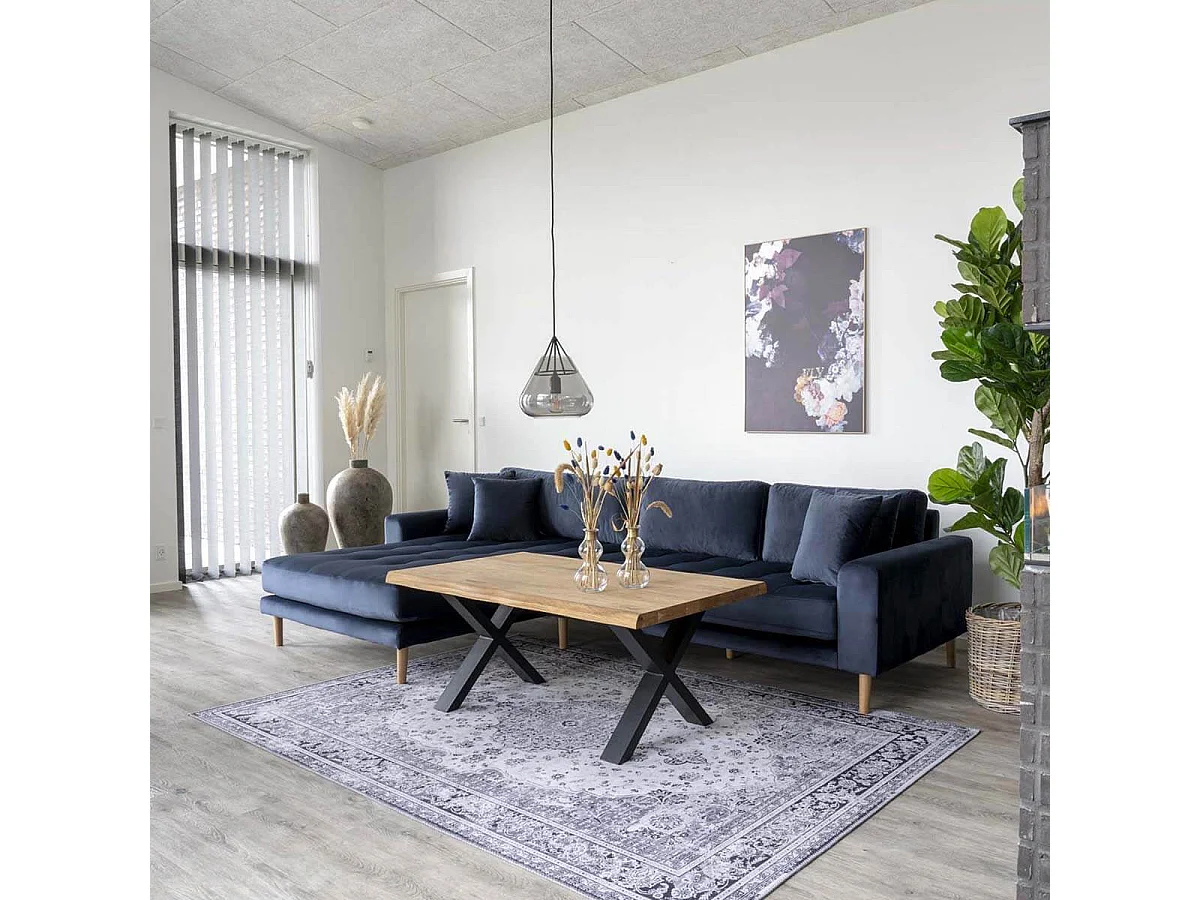 CIOTAT - Table Basse Plateau Chêne Naturel et Pieds Acier