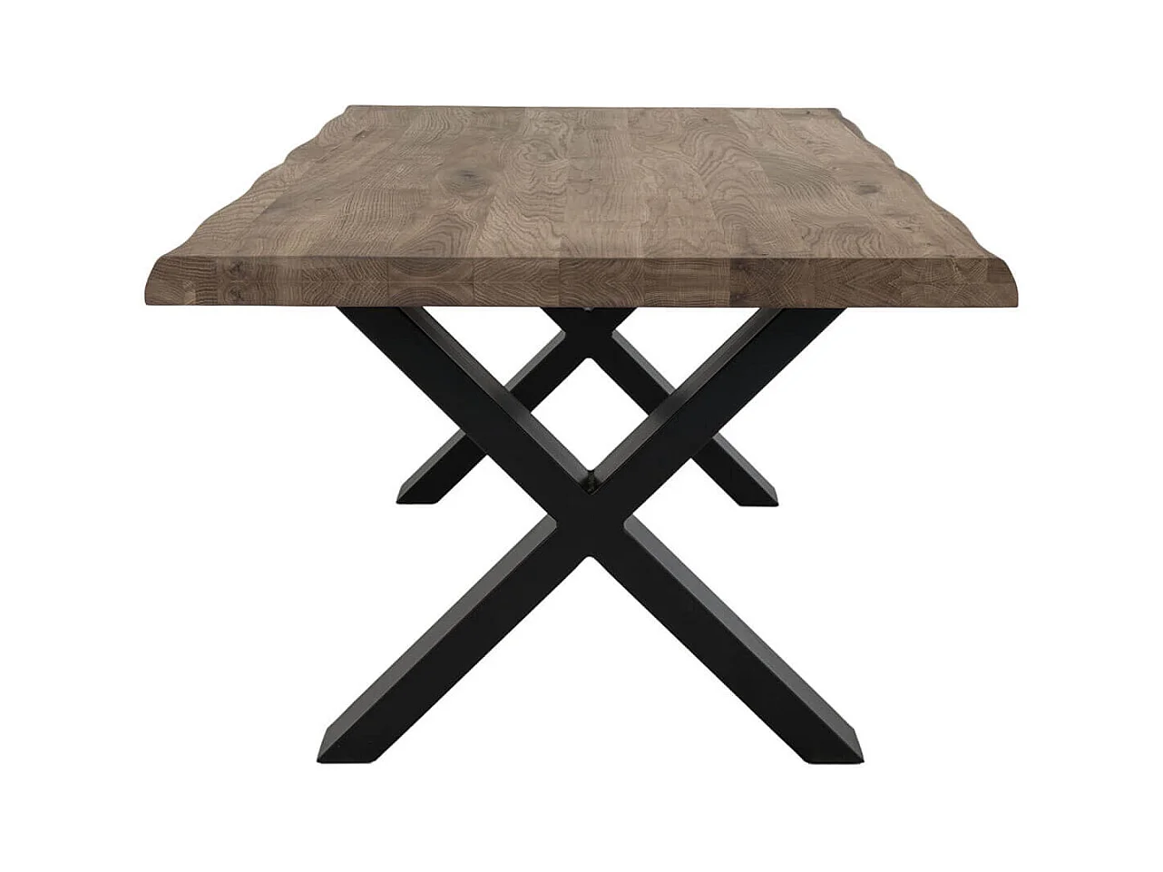 CIOTAT - Table Basse Plateau Chêne Vieilli et Pieds Acier