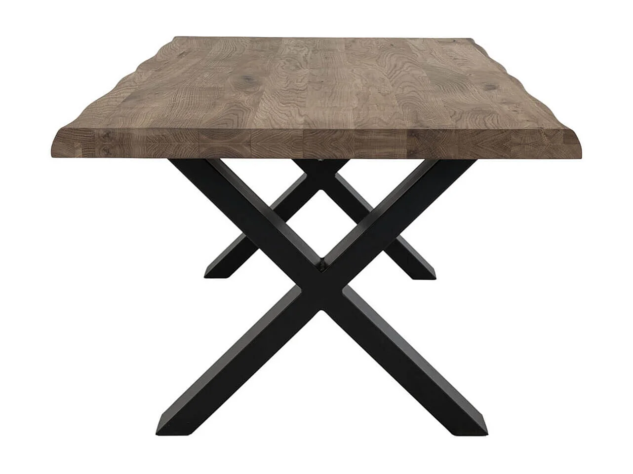 CIOTAT - Table Basse Plateau Chêne Vieilli et Pieds Acier