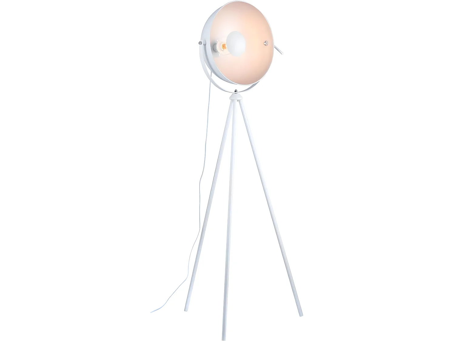 ASTRAL - Lampadaire Trépied en Métal Blanc