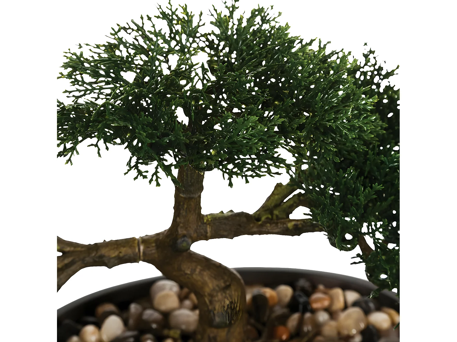 Plante artificielle Bonsaï dans un pot en céramique H 23 cm