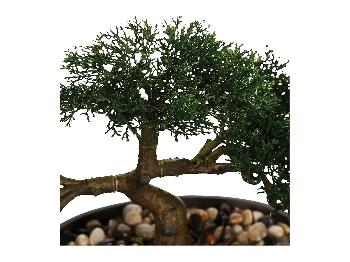 Plante artificielle Bonsaï dans un pot en céramique H 23 cm