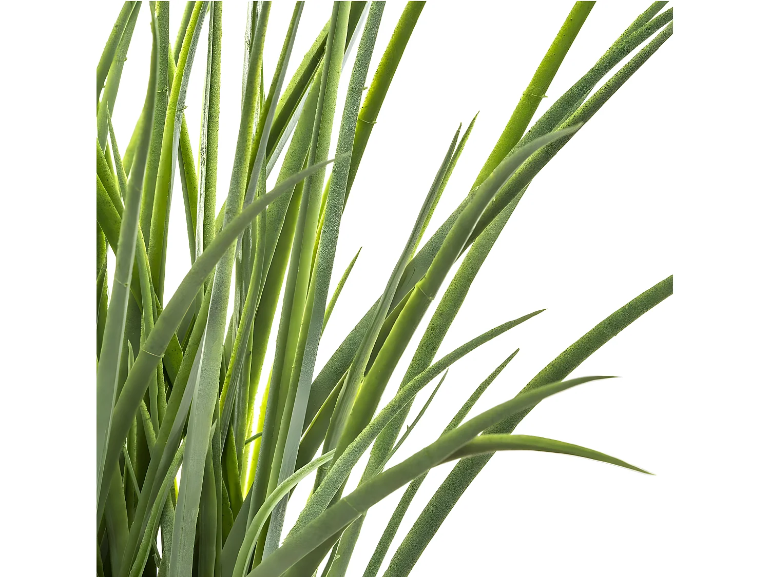 Plante artificielle Herbe dans un Pot tressé en jacinthe d'eau beige naturel H 48 cm