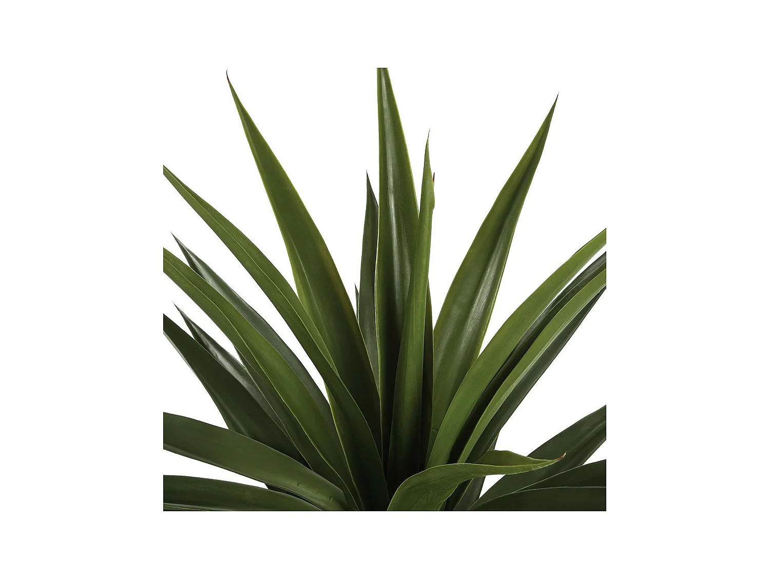 Plante verte artificielle Agave en pot H 124 cm
