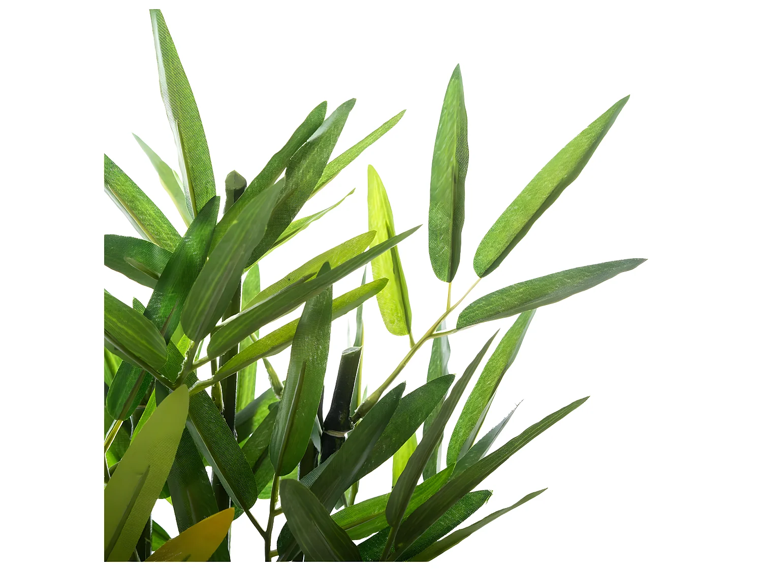 Plante artificielle Bambou dans un pot en céramique H 26 cm