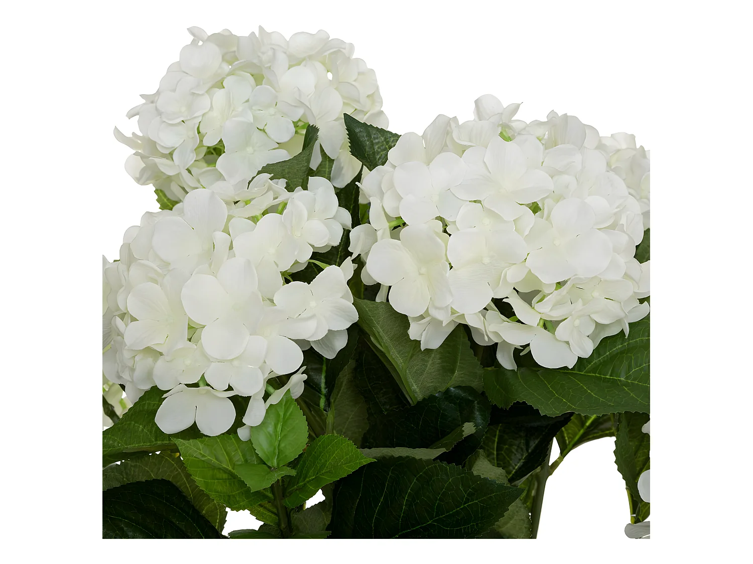 Plante artificielle Hortensia Blanc en pot H 60 cm