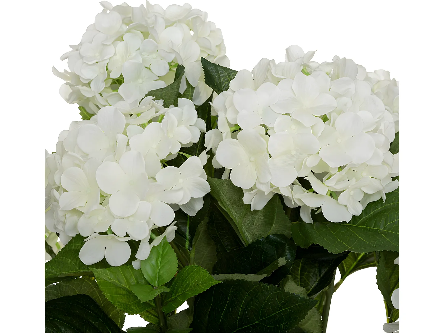Plante artificielle Hortensia Blanc en pot H 60 cm