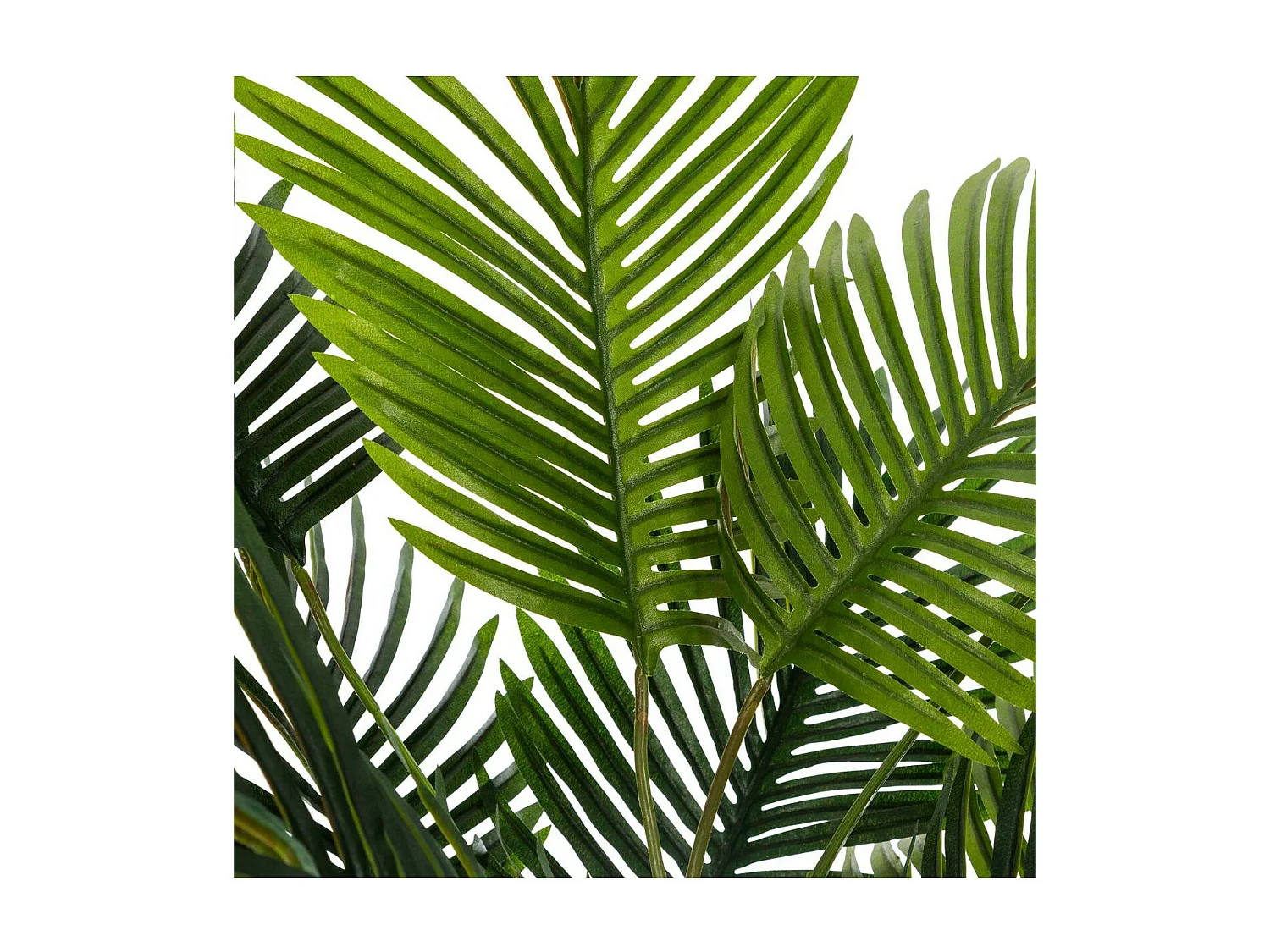 Plante artificielle Palmier dans un pot en céramique pied en bois H 72 cm