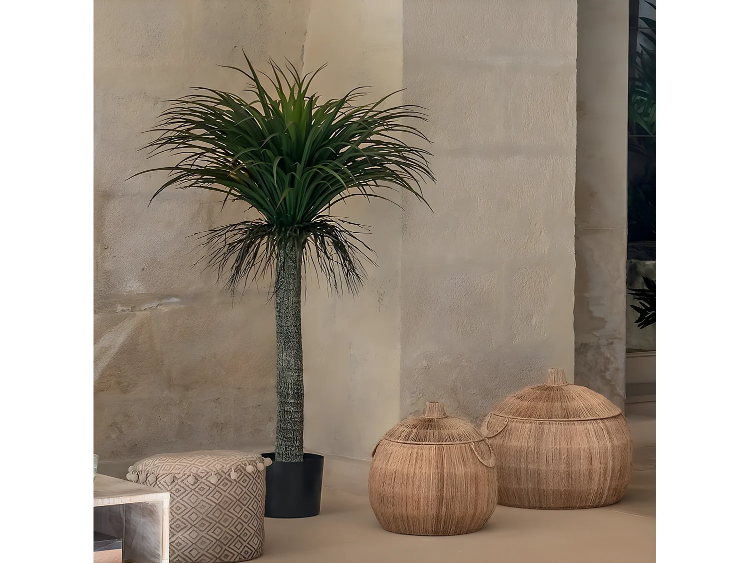 Plante artificielle Yucca en pot H 150 cm