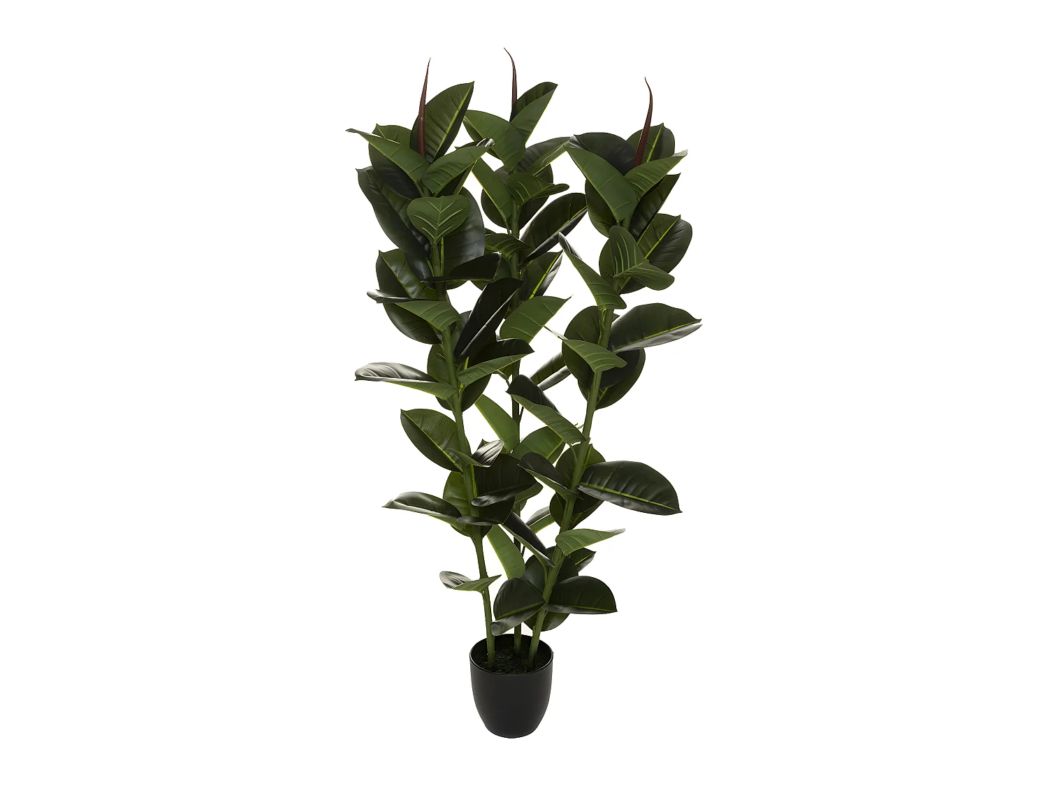 Plante artificielle Ficus Robusta en Pot H 120 cm
