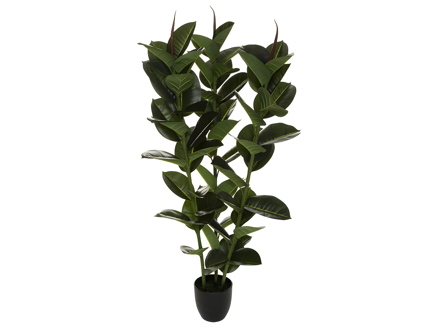Plante artificielle Ficus Robusta en Pot H 120 cm