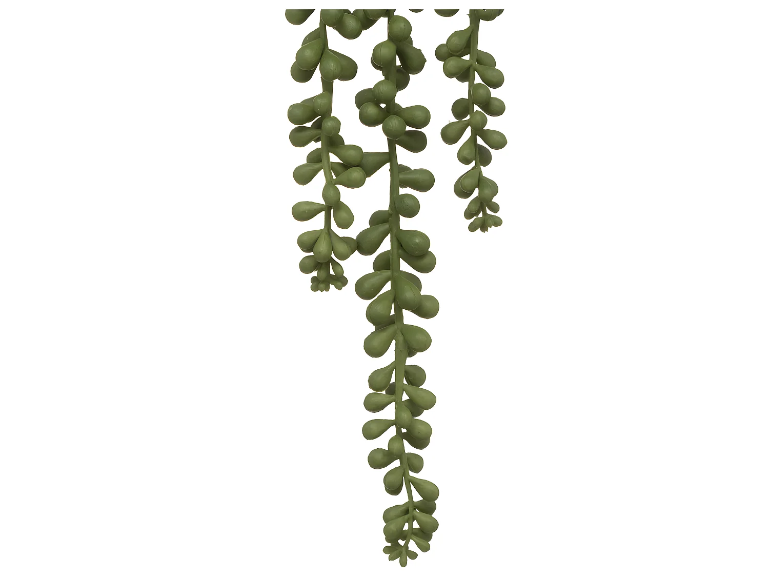 Plante artificielle suspendue dans un pot en céramique Noire H 50 cm