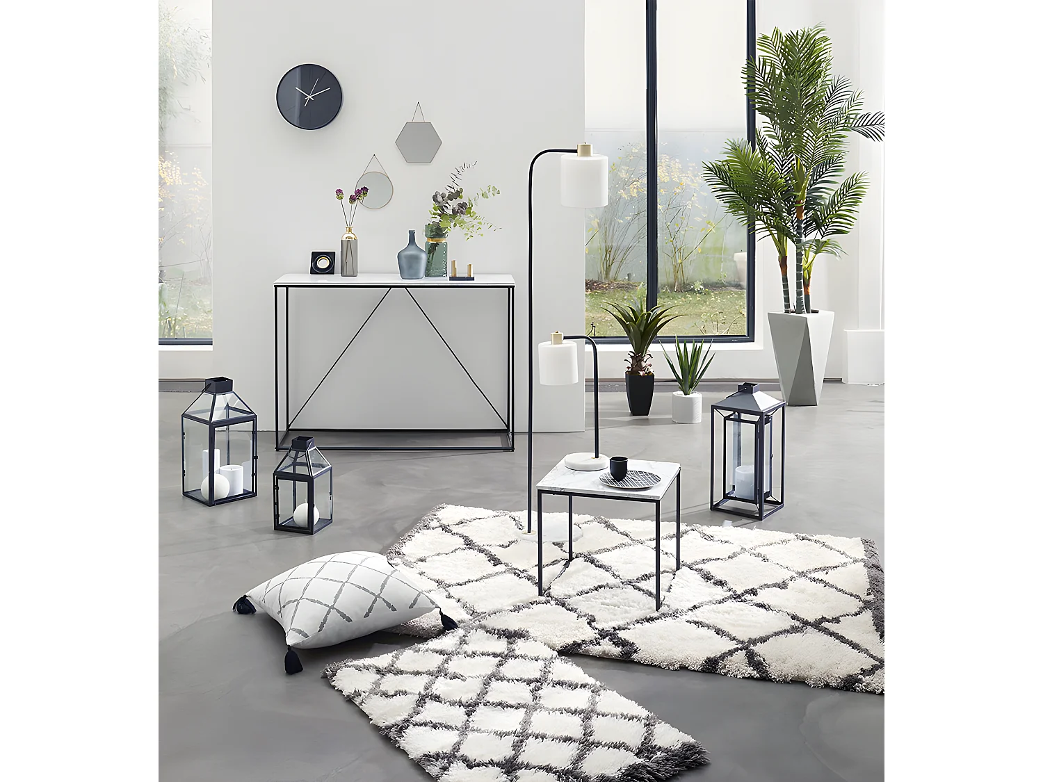 Plante artificielle Palmier  en pot H 71 cm