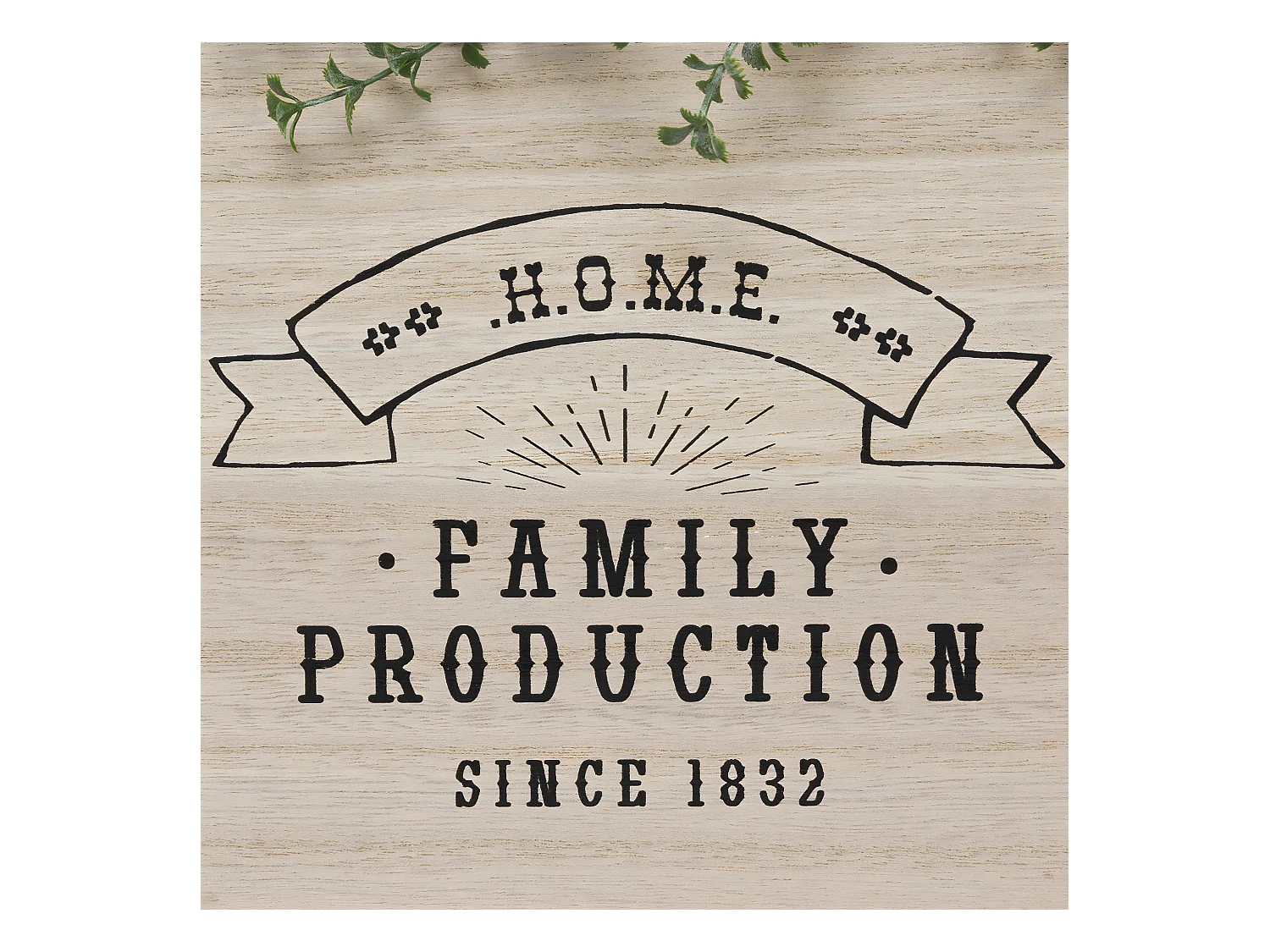 Plantes vertes artificielles dans Suspension en Bois et Métal