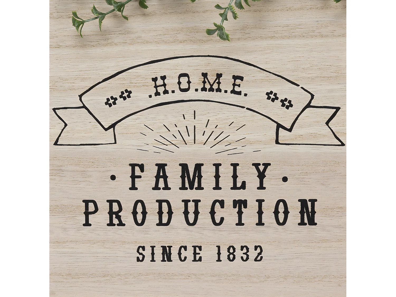 Plantes vertes artificielles dans Suspension en Bois et Métal