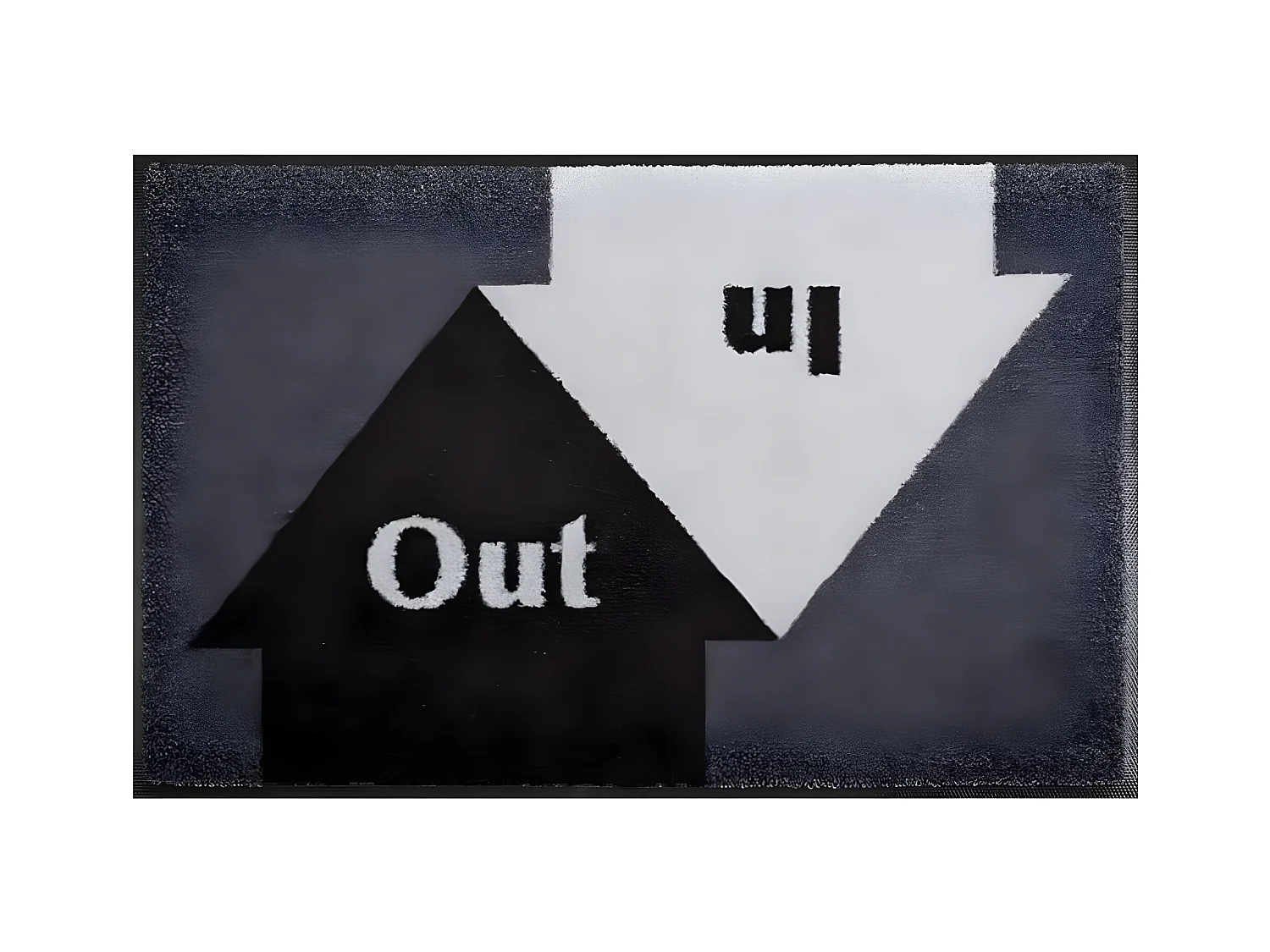 Paillasson 50x75 tissé INANDO gris