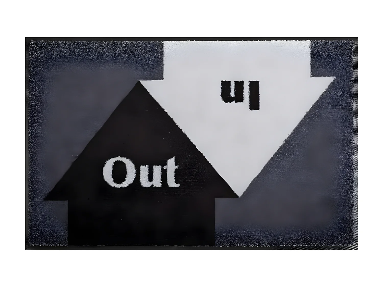 Paillasson 50x75 tissé INANDO gris