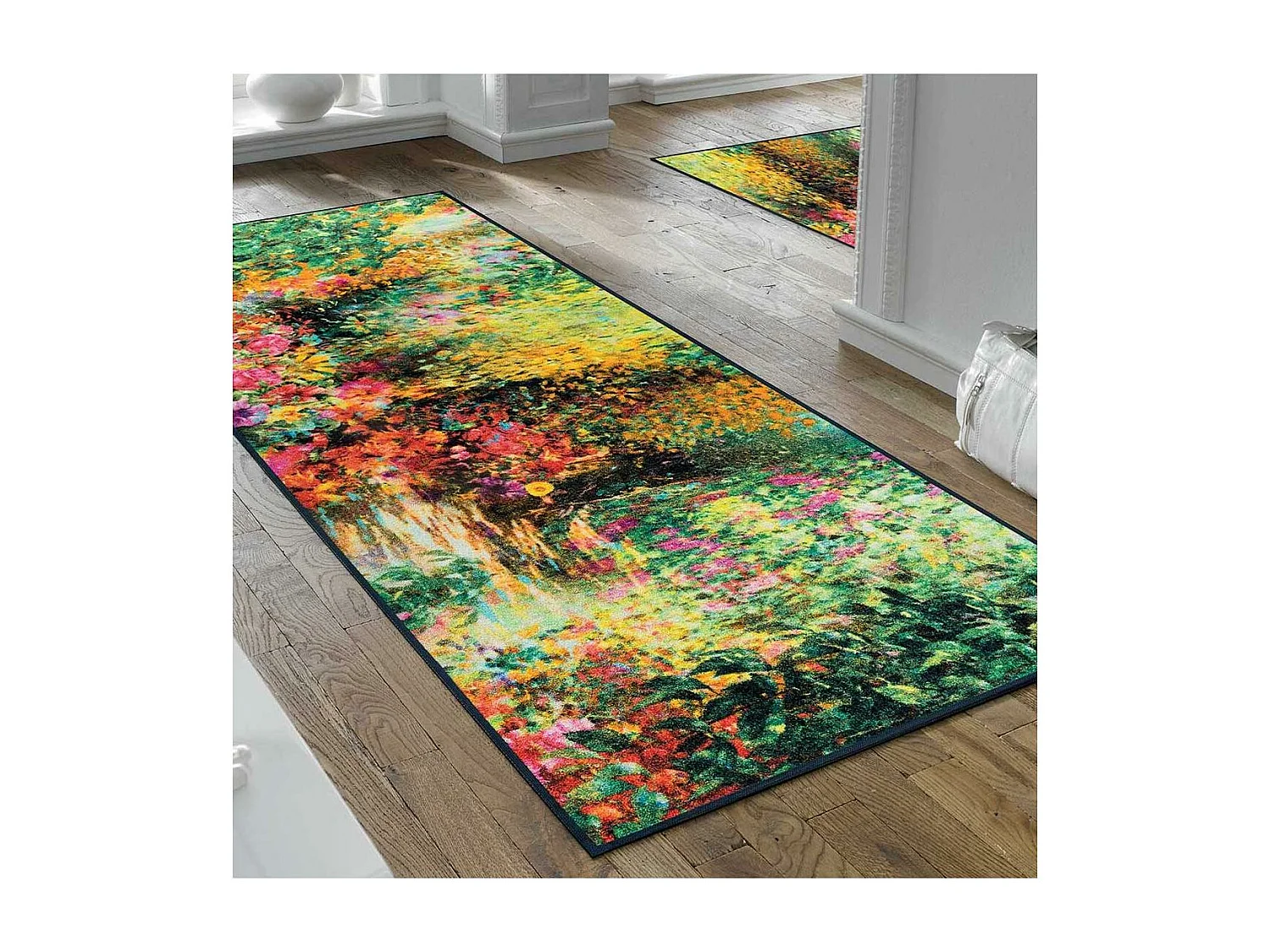 Paillasson 50x75 tissé motif abstrait PRAIVERA multicolore