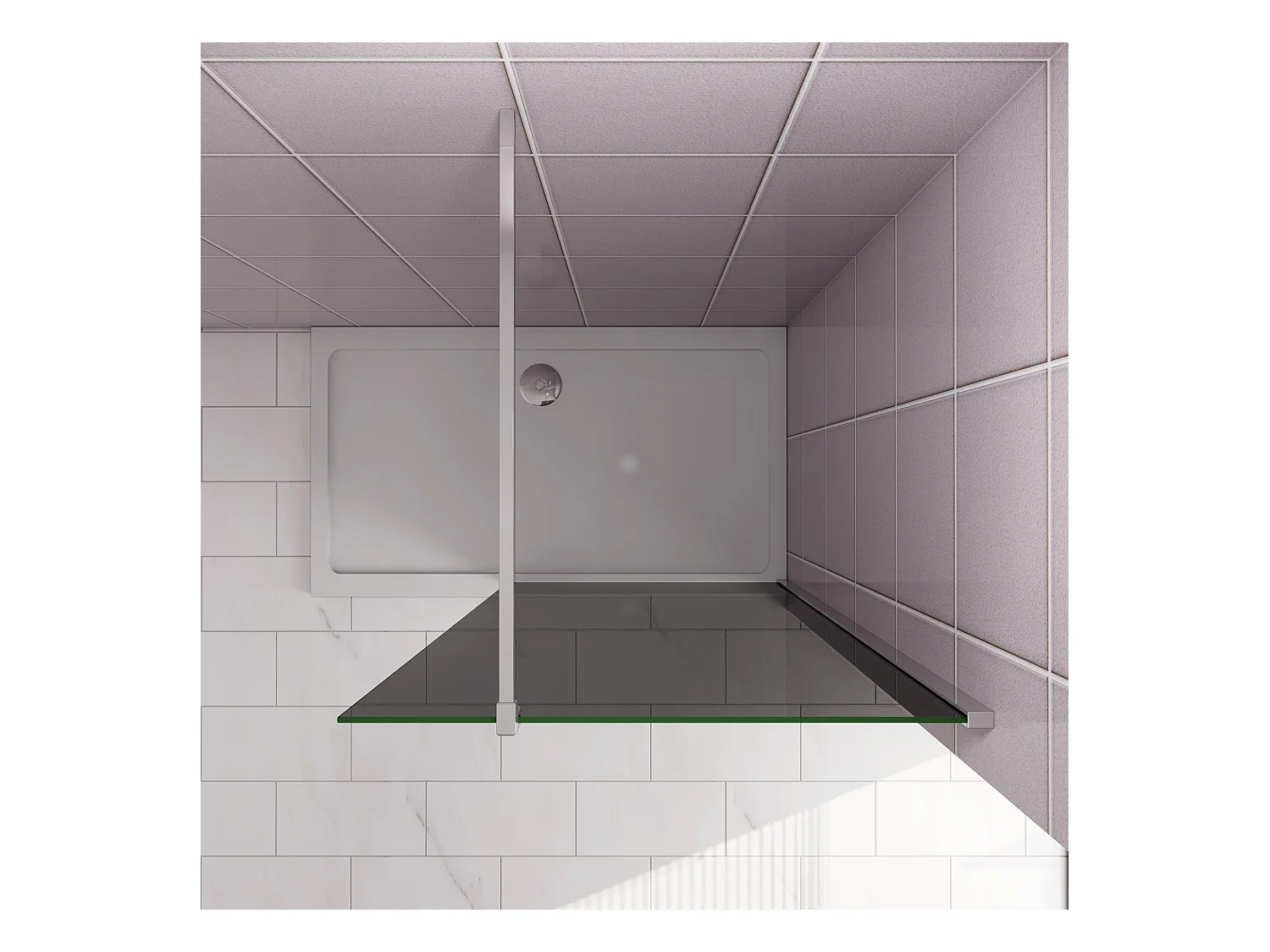 Inloopdouche 120x200cm met zwart folie,10mm NANO EasyClean veiligheidsglas,F-vorm: 140cm Stabilisatiestang,glanzend chroom profiel