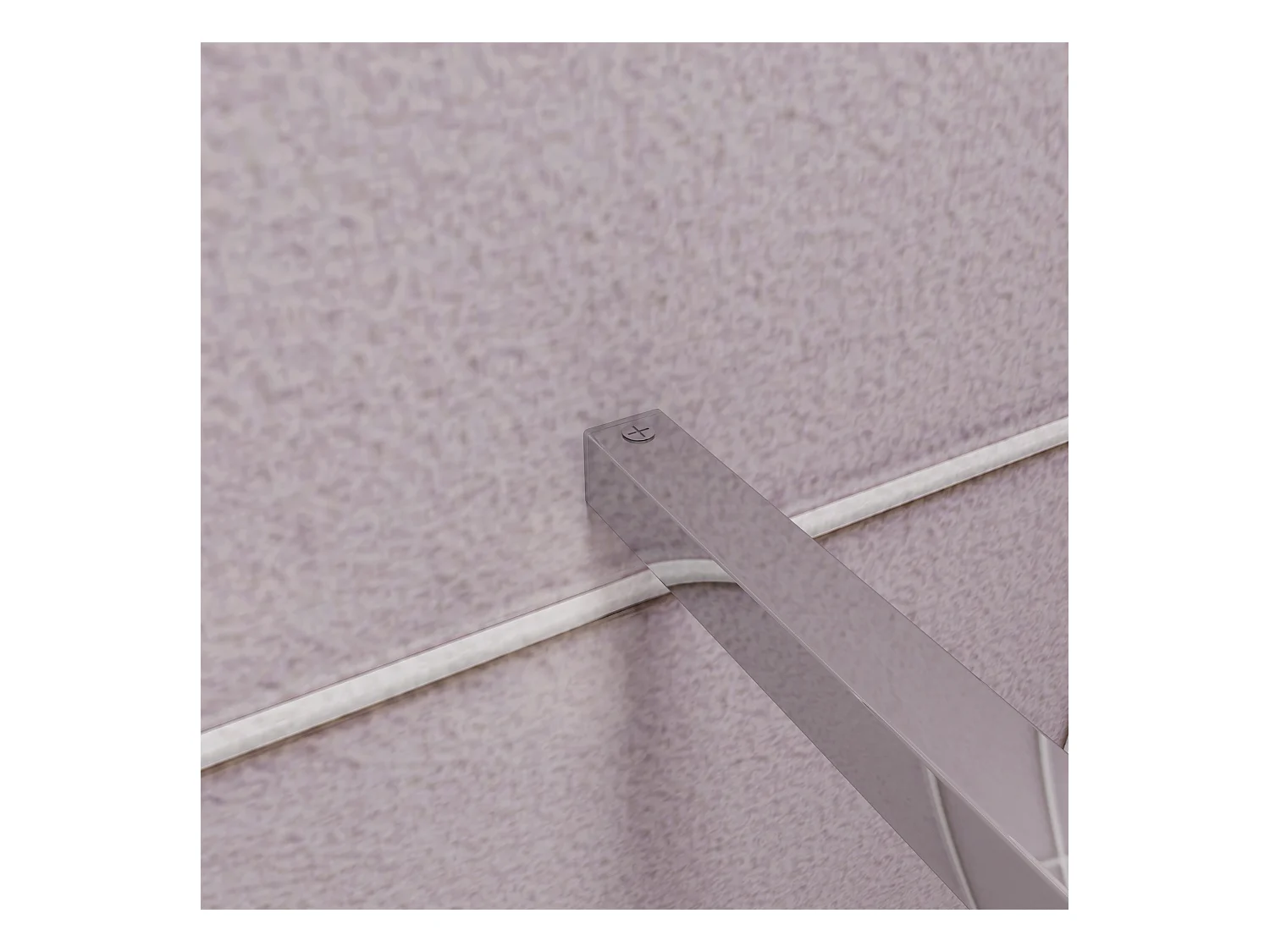 Inloopdouche-douchewand-walk in 110x200 cm,8mm midden wit gematteerd gehard glas met explosieveilige folie+F-vorm: 140 Stabilisatiestang,glanzend chroom profiel